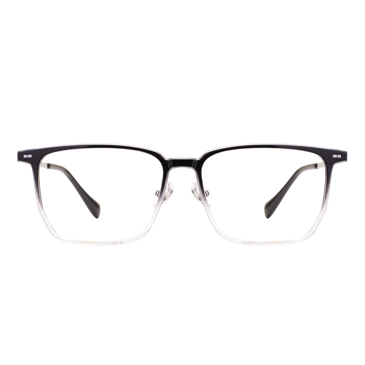 Classical Rectangle Large Full Rim Men And Women TR90 Frame With Titanium Temples Glasses Frame For Optical Prescription Lens