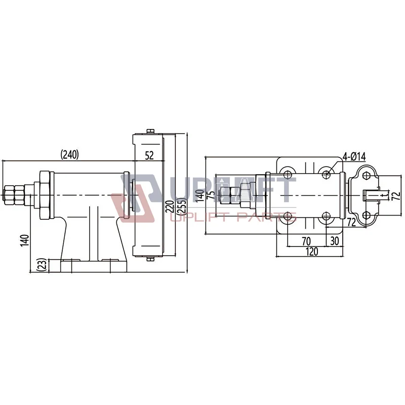 T28 Elevator Guide Shoe for Freight Elevator