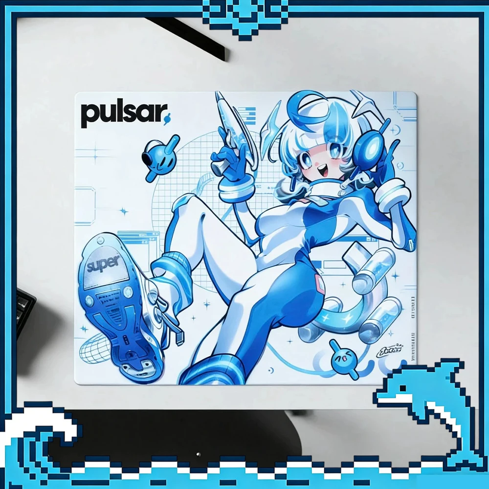 PAN Esports Pulsar By ARTIST Glass Gaming Mousepad  FPS Both Speed And Smoothness Mouse Pad For TTK APEX CSGO PC Accessories