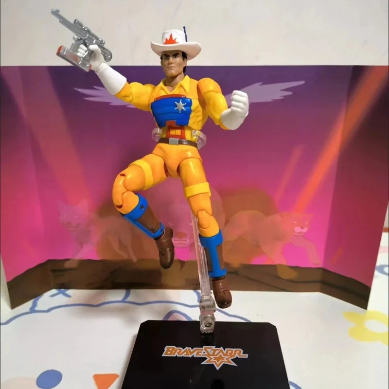 سانت نموذج DMS 1/12 BraveStarr بين النجوم شريف بريستا شريف أنيمي عمل أرقام نموذج اللعب الهدايا