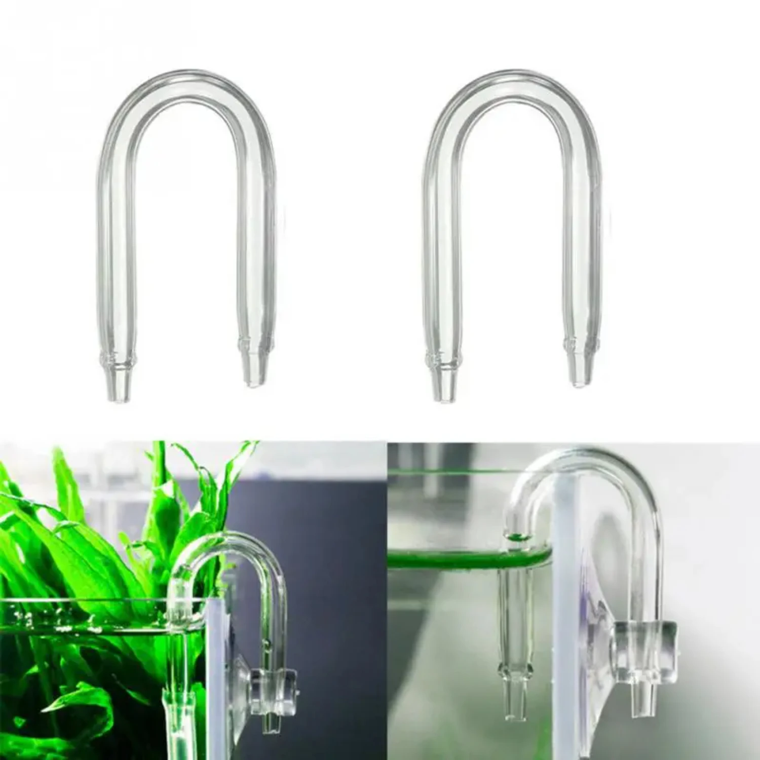 Upgrade your aquarium with this exquisite and high-quality U-shaped premium CO2 glass tube bend system connector for enhanced wa