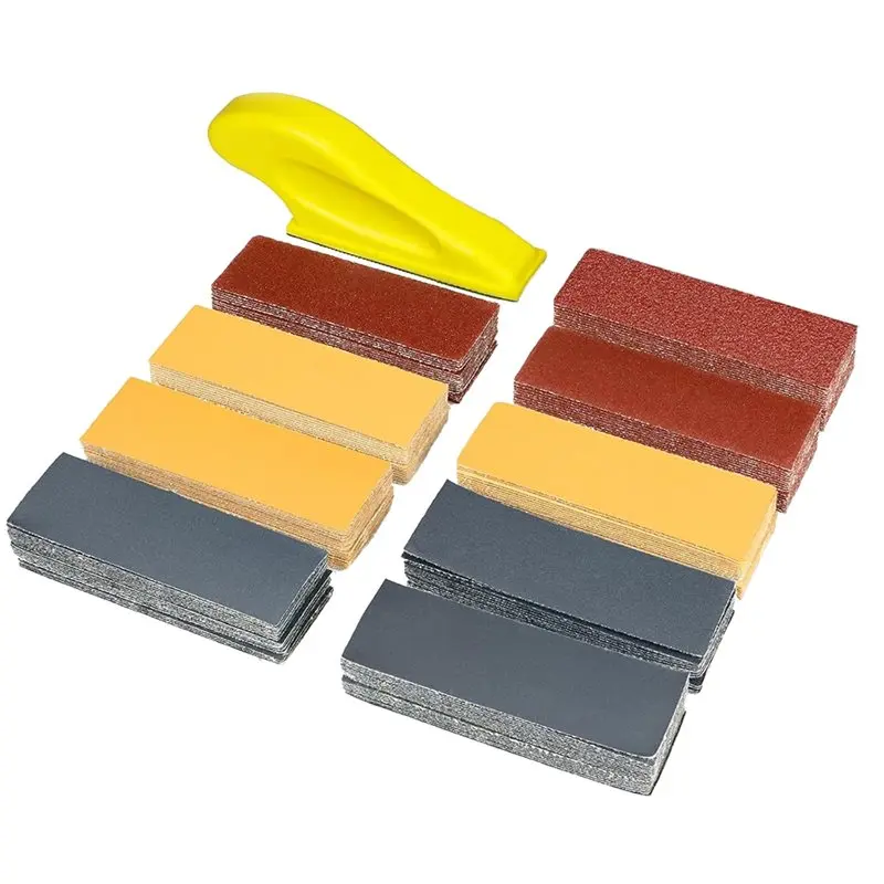 

LLCS-180 PCS Mini Detail Sanding Kit 80-1000 Grit Sandpaper For Woodworking, Furniture Repair, Crafts And DIY