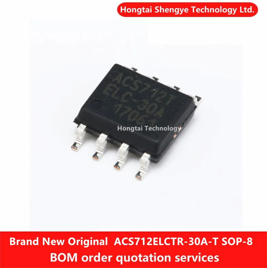 New original ACS712EL-30A SOP-8 ACS712ELCTR-30A-T linear current sensor chip