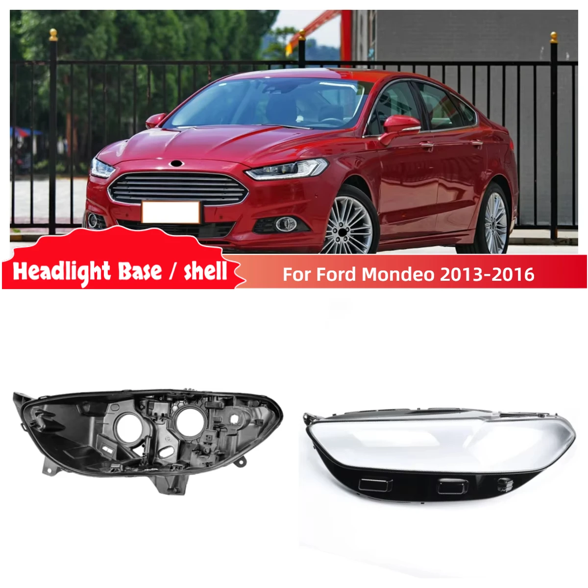 

Для Ford Mondeo 2013 2014 2015 2016, запасные части для салона автомобиля, основание фары, держатель лампы, крышка фары