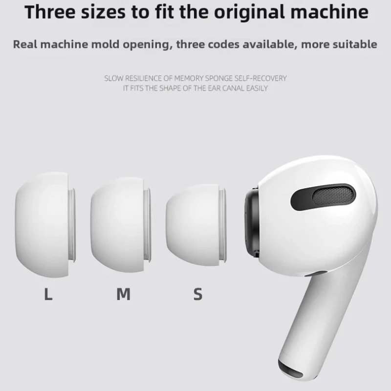 سدادات أذن من رغوة الذاكرة SML أطراف أذن لأجهزة AirPods Pro سماعات أذن إسفنجية لأجهزة Apple AirPods Pro2 استبدال سماعات أذن مريحة