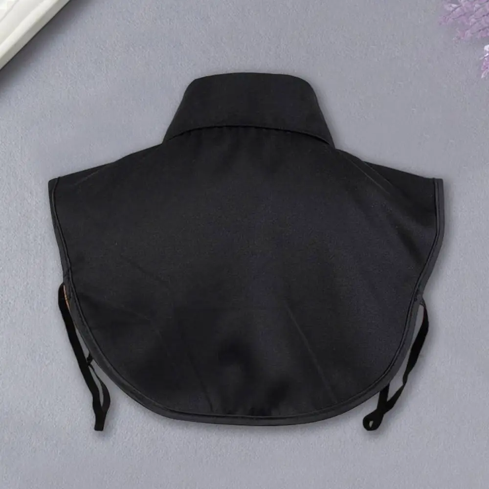 Fashion Detachable Fake Collar Round Collar Solid Color False Collar Clothes Accessory Neckline Women Girls