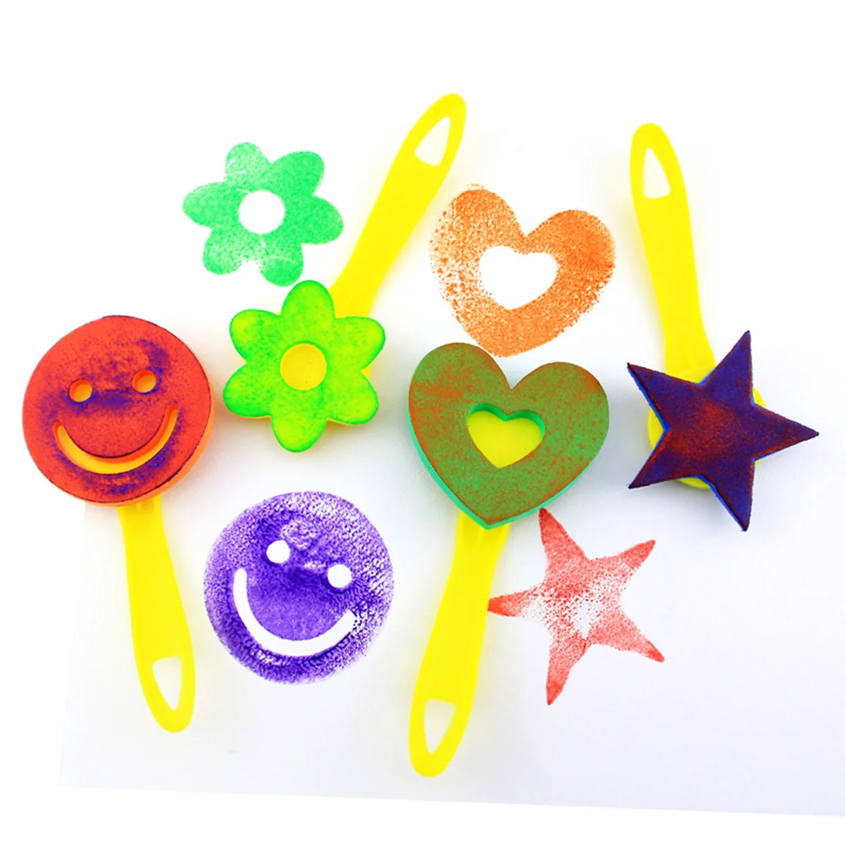 

1Set Roller Paint Brushes Sponge Set for Kids DIY Craft Activities Washable Art Supplies for Creative Drawing Imagination