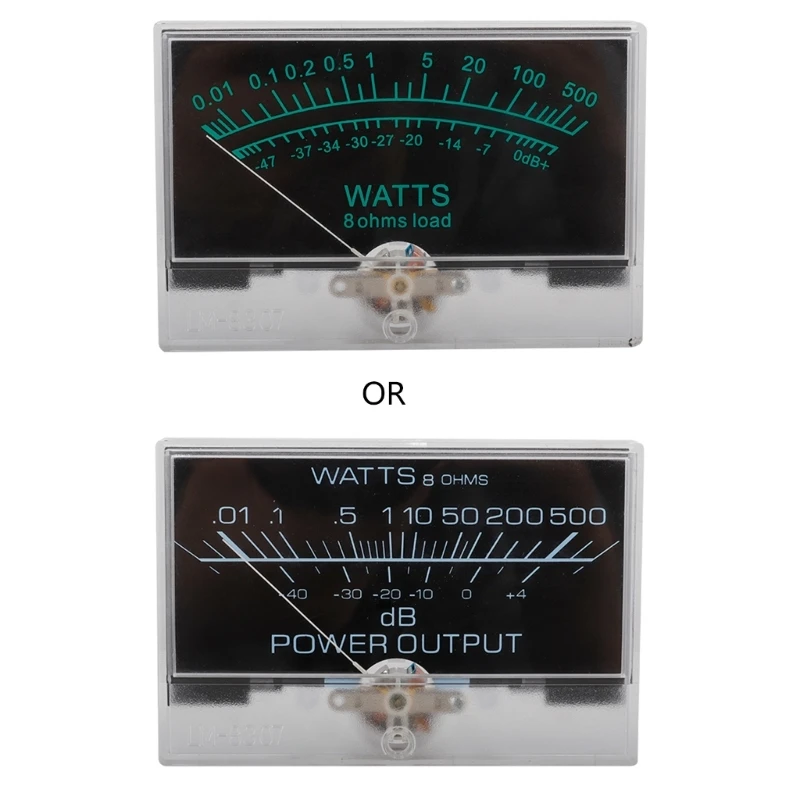 12-16V VU Meter Panel Audio-Level Meter Blue Backlights for PowerAmplifier