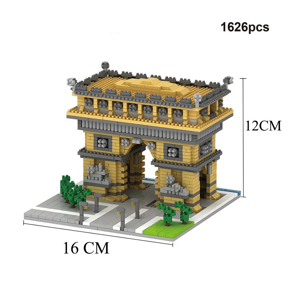 WIST GEBOUWD De Scheve Toren van Pisa Euro Bouw Micro Mini Bouwstenen voor Volwassen Kind Speelgoed Set Roma Colosseum Bricks