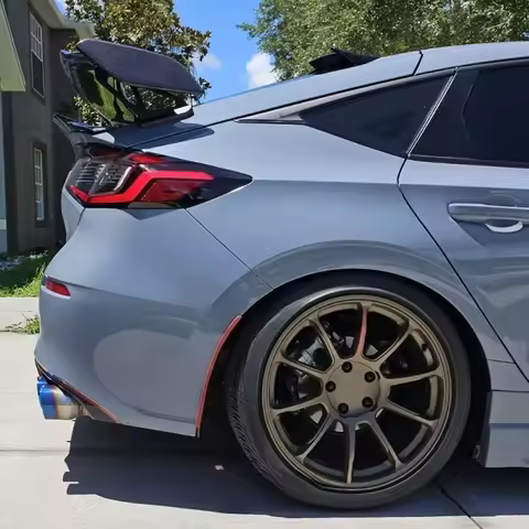 For Civic 2022+ Hatchback FL5 Type-R MD Style Carbon Fiber Rear Trunk Spoiler Wing