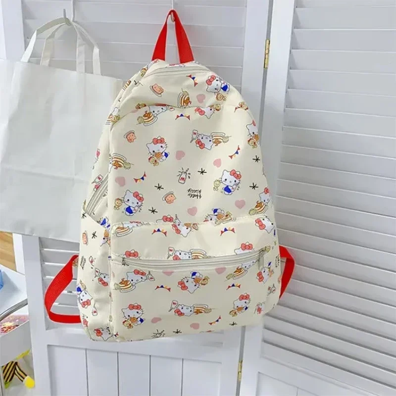  Hello Kitty Backpack for Women College Student Girl Kawaii Luxury Designer School Bag