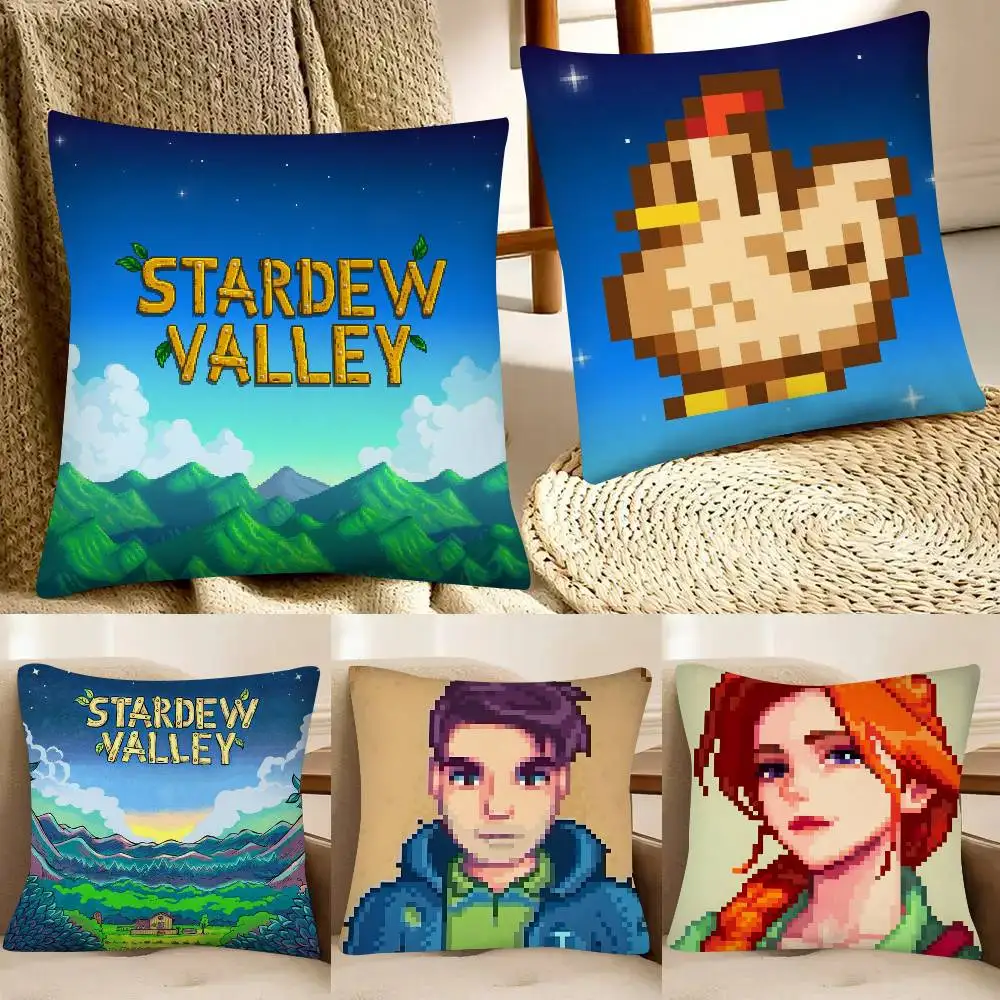 1pc Stardew Valley Pillow Case Fashion Square Pillowcase Bedroom Sofa Room Ins Decoration Leisure