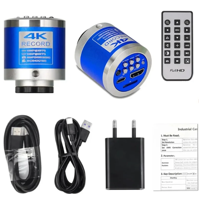 XHU4003 48MP 4K Industrial Microscope Camera HDMI Type‑C for PCB Inspection