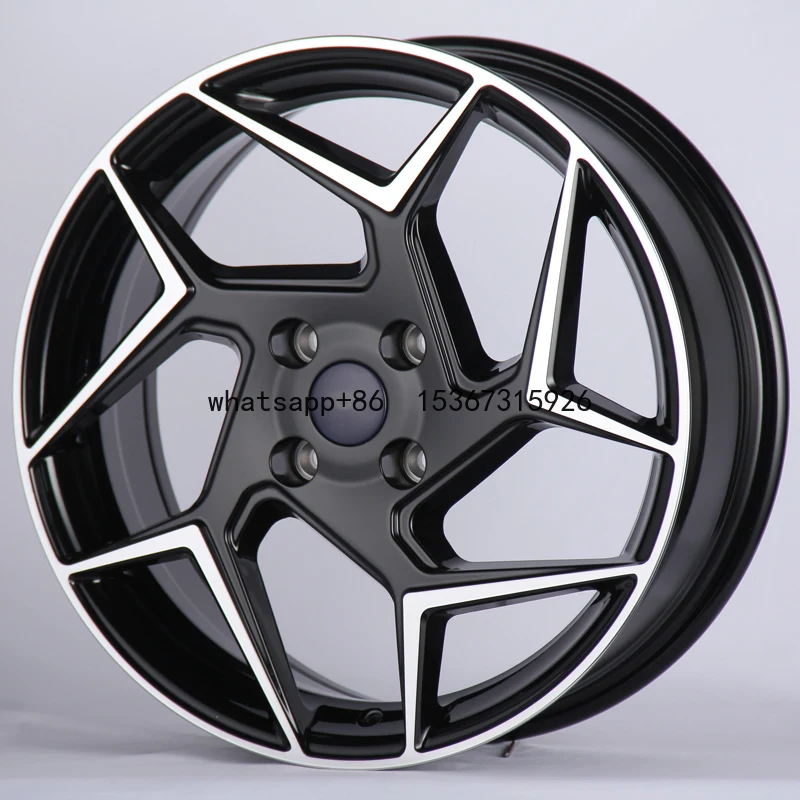 RC forged wheels 17 inch 6.5J Wholesale Price custom 4x100 Glossy Black Machine Face alloy rims for Ford Fiesta ST Fiesta Active