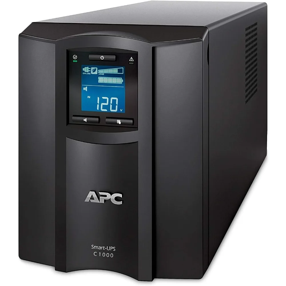 

1000VA Smart UPS with SmartConnect SMC1000C Sinewave UPS Battery Backup AVR 120V Line Interactive Uninterruptible Power Supply