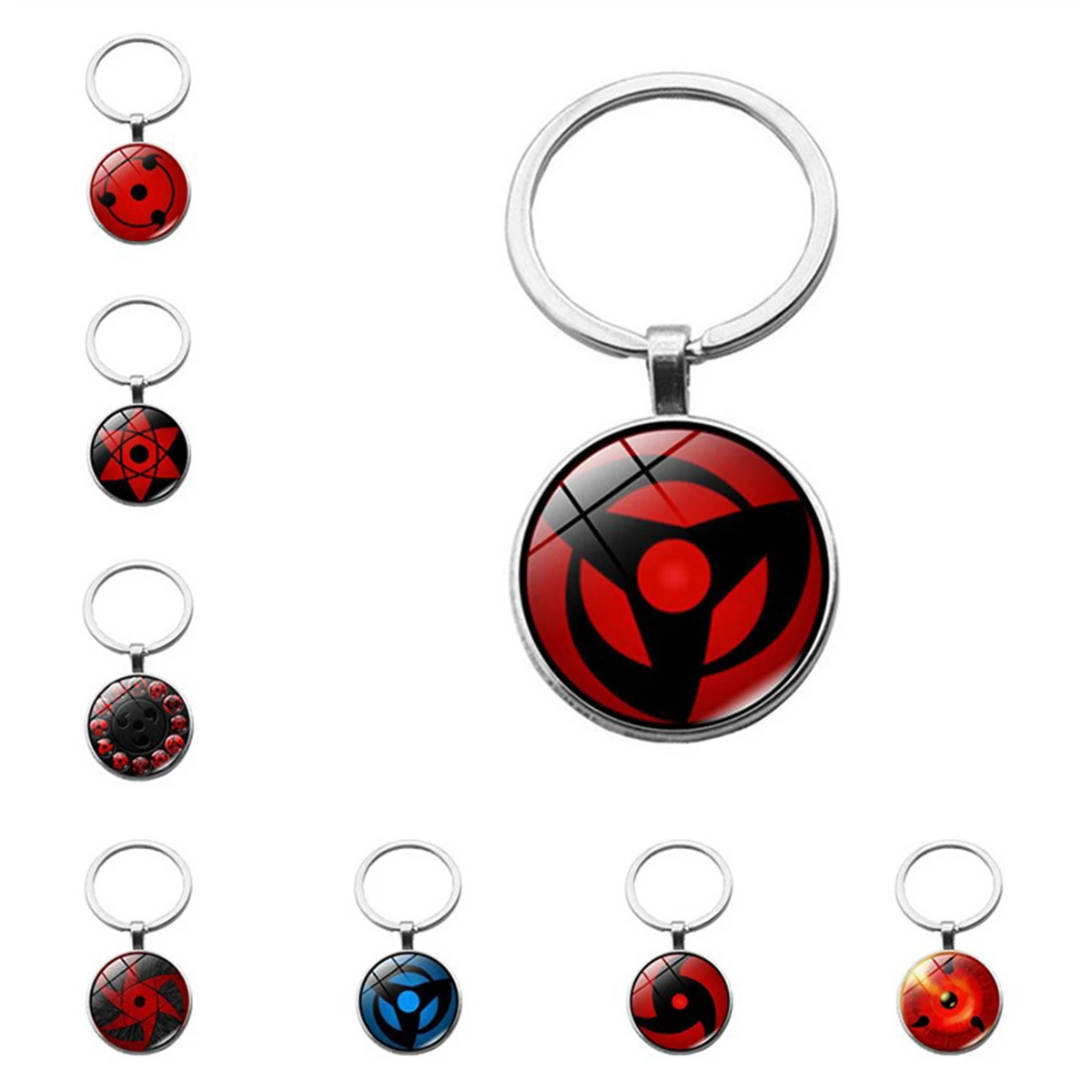 Anime GOODS Acrylic Keychain cute y2k Sasuke Sharingan keychain for bag keys car key bag backpack collection display accessories