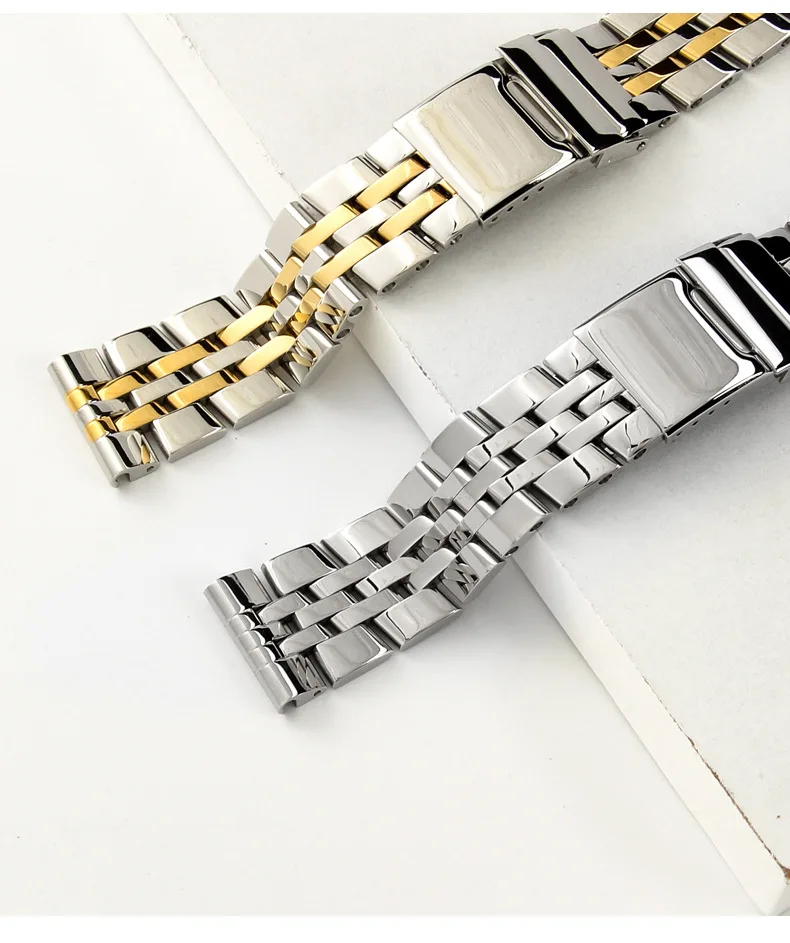Correa de reloj de acero inoxidable sólido de 20mm, 22mm y 24mm para Breitling Navitimer Chronomat Superocean Heritage Band, pulsera Premium para hombre