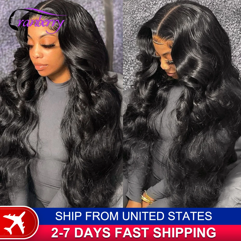 13x4 Body Wave Lace Front Human Hair Wigs For Women Cranberry Remy Brazilian Human Hair Body Wave Lace Frontal Wig 180% Density