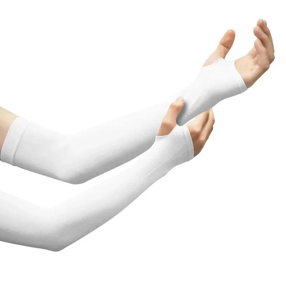 Sunscreen Sleeves Ice Sleeves Silk Ice Sleeve Sun Protection Sunscreen Nylon UV Protection Breathable High Elasticity New