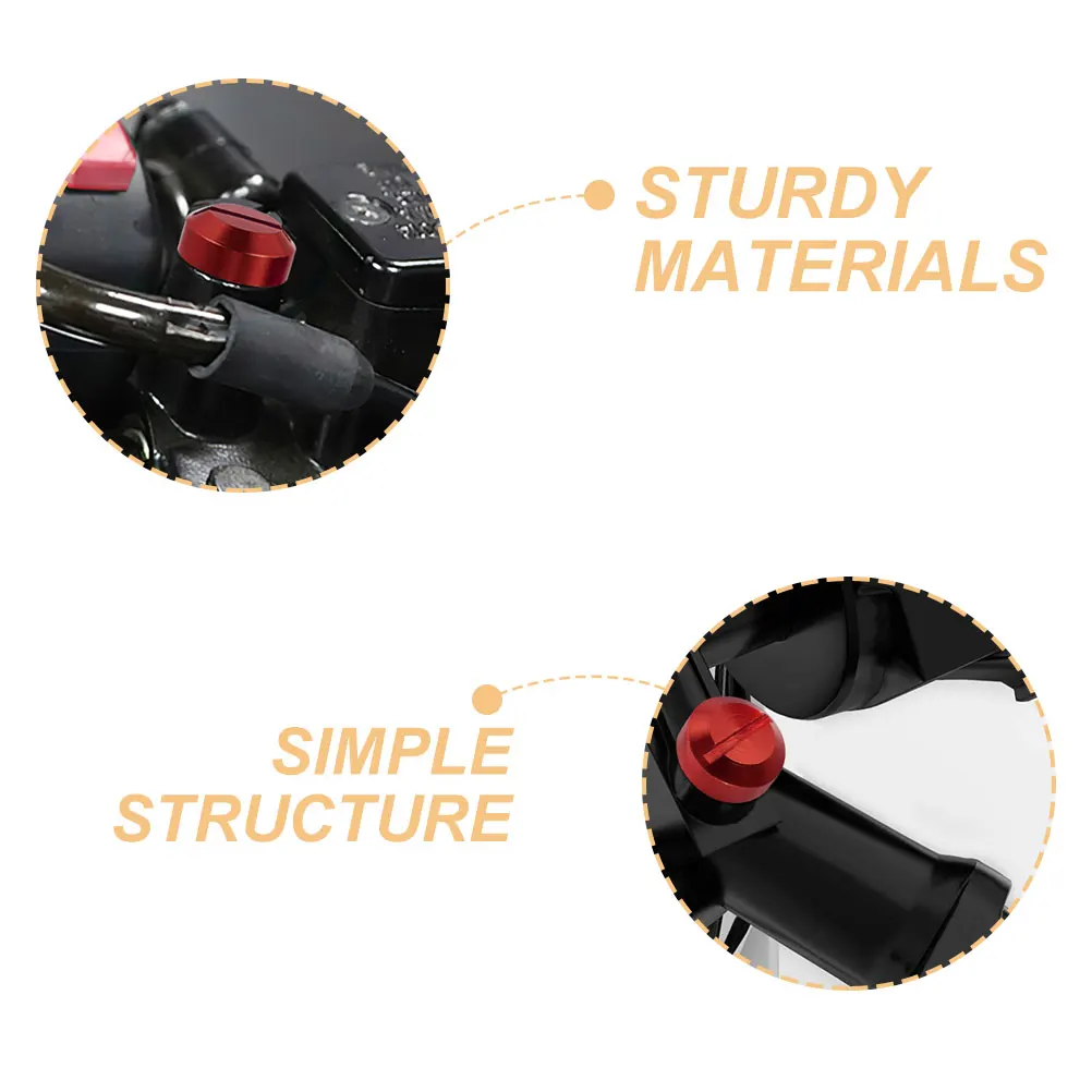 

4pcs Motorcycle Hole Plugs Metal Decorative Screws For Rearview Mirror Replacement Fit Caps Accessories Motorcycle Mirror Parts