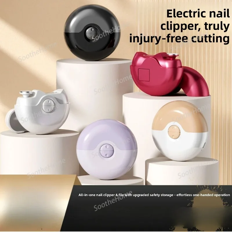 New Electric Nail Clippers,nail Sharpening Grinding Tools, Automatic Nail Nfants and Children To Prevent Flesh From Being Pinked