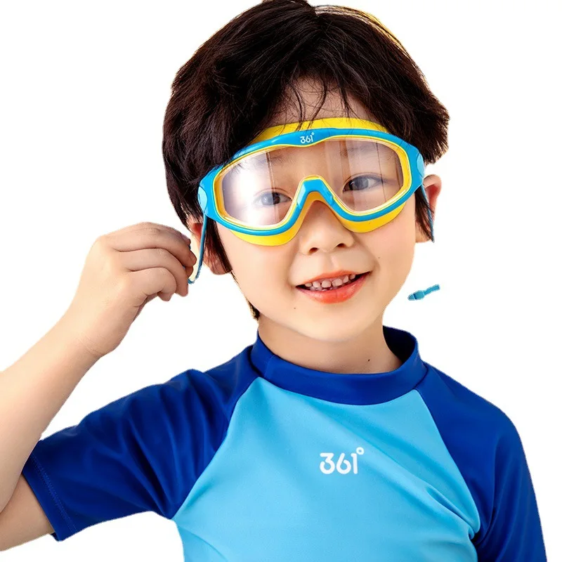 

361Kids Anti-fog UV Protection Professional WaterProof Surf Swim Glasses Children Adjustable Silicone Beach EyeWear Swim Goggles