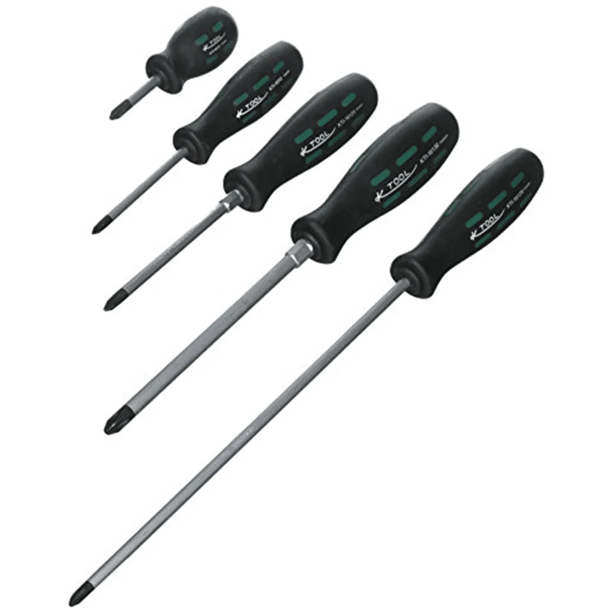 K-Tool 16002 Set di cacciaviti Phillips da 5 pezzi di qualità professionale definitiva
