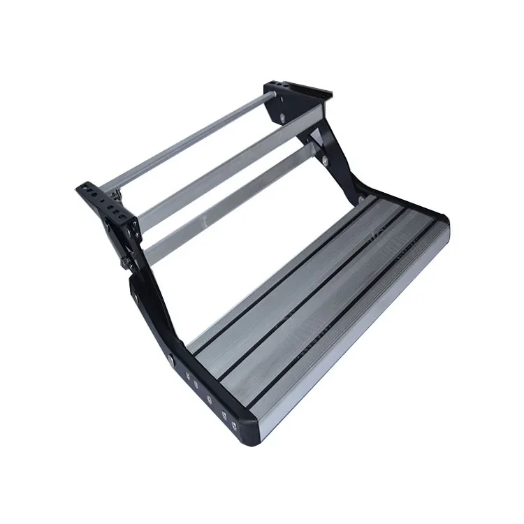 Sturdy Aluminum Manual Single Folding RV Caravan Step For Replacement