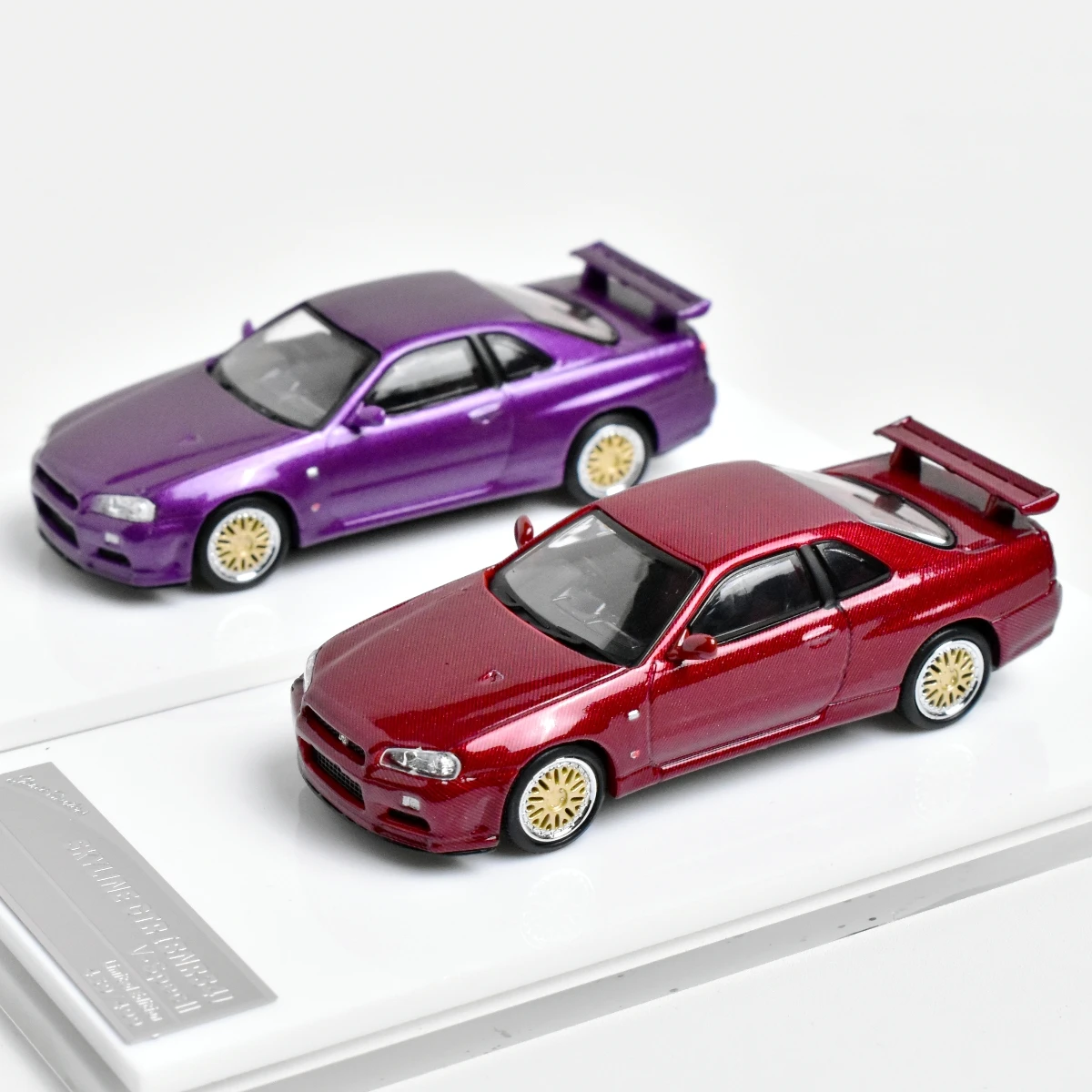 SH 1:64 BNR R34 هدايا للمراهقين V-SPEC-II Diecast نموذج سيارة