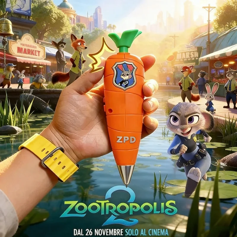 Bolígrafo Grabador de Voz Zootopia con Diseño de Zanahoria, Creativo, para Estudiantes, con Función de Grabación, Ideal para Fiestas, Pequeño Regalo*