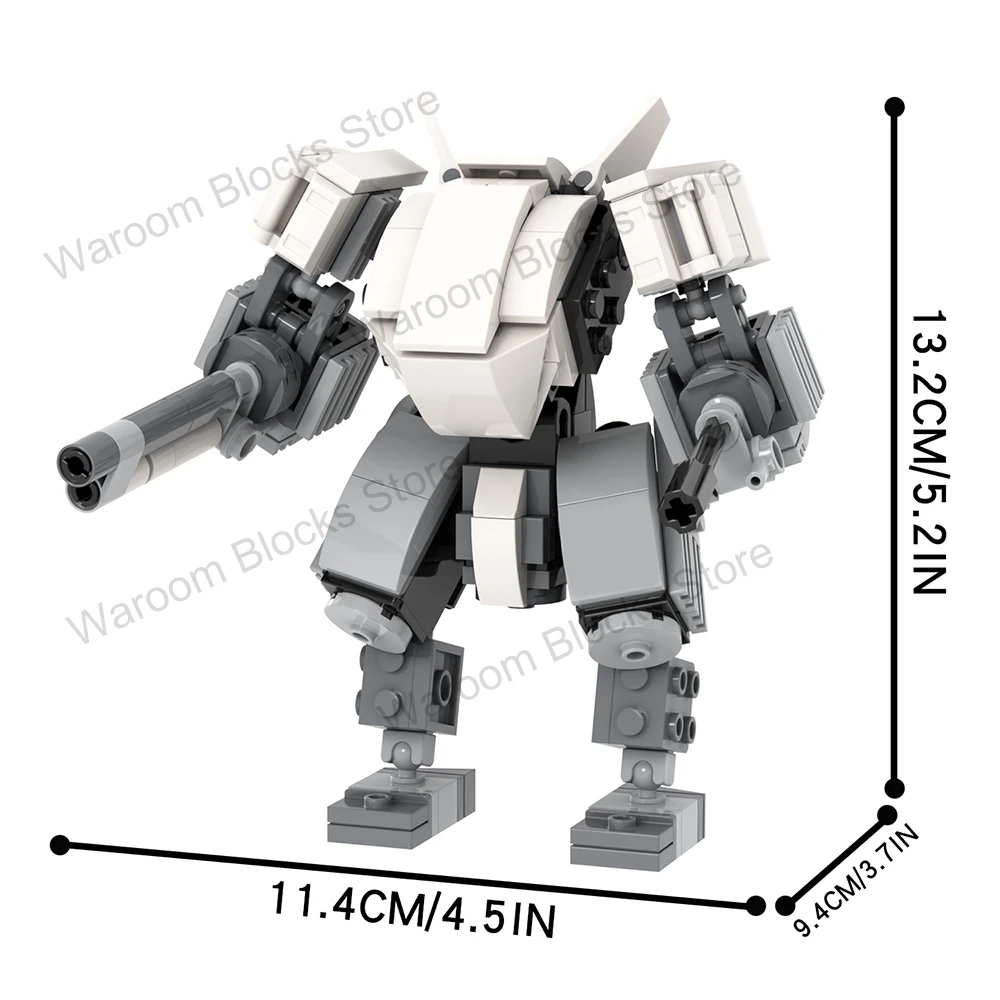 MOC1579 Spector Mech Bricks 205Pcs Battletech Robot Sci-Fi Game Figures Compatible Building Blocks Toys For Children Adults Gift