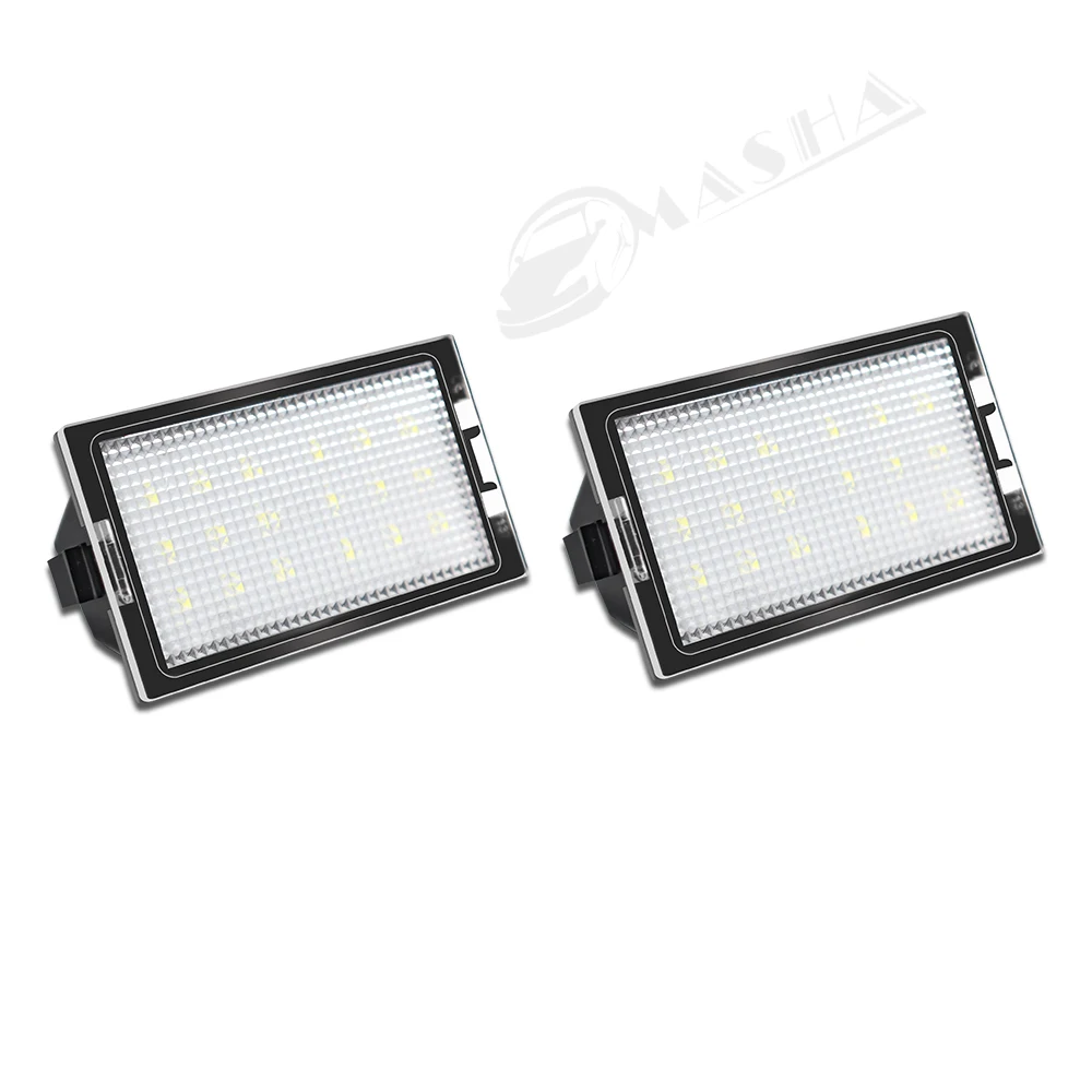 2Pcs LED License Plate Lamp for For Land Rover Discovery Series 3 4 Freelander 2 LR2 Range Rover Sport Car License Signal Light