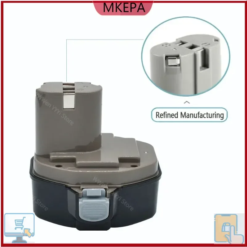 

-14.4V 4800mAh Ni-MH Replacement Battery For 14.4V Cordless Drills & Screwdrivers - Fits Models 1420, 1433, 1434, 1435, 6337D-