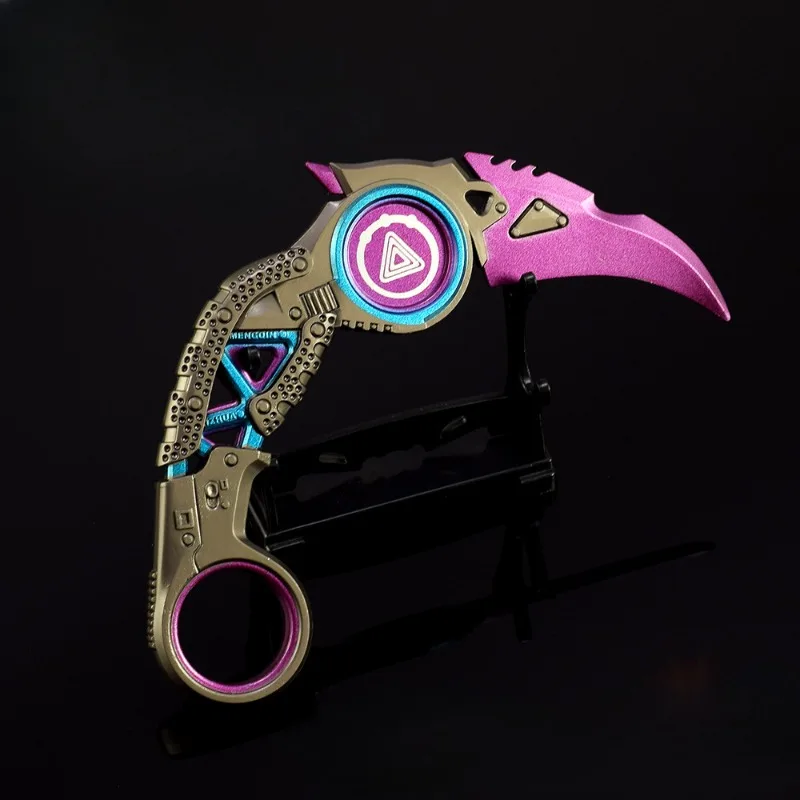 15 cm Apex Raptor Karambit Coltello Modello in metallo Periferiche di gioco Formazione Coltelli da esterno Giocattolo Ornamenti di sicurezza per il regalo di Natale