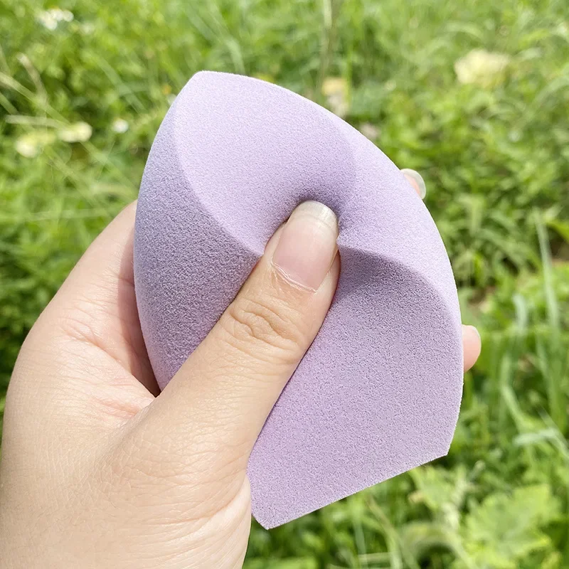 Huevo de esponja grande de tres cortes para maquillaje, supersuave, gigante, belleza, hidrofílico, no látex, aplicar maquillaje y encajar bien, tres