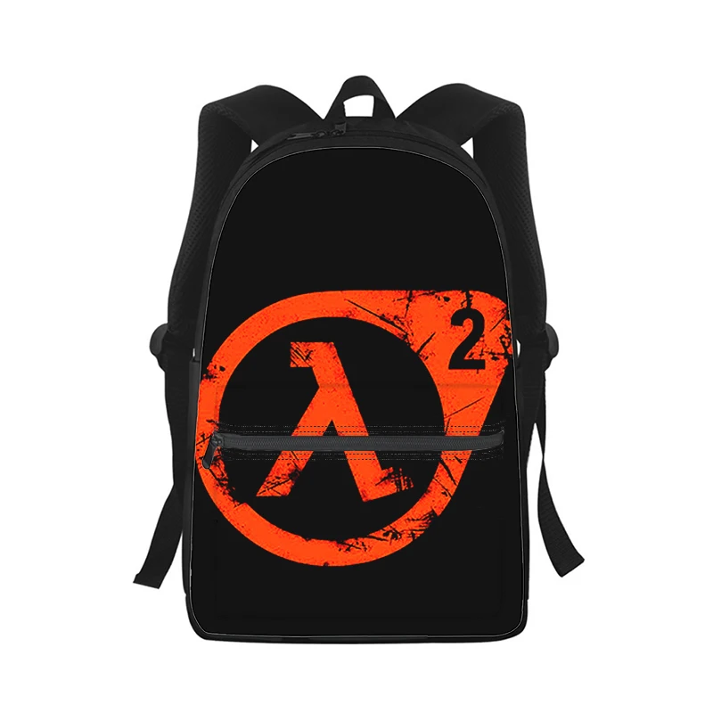 Imagem -03 - Half Life hl Jogo para Mulheres dos Homens Mochila Impressão 3d Moda Estudante Bolsa de Escola Portátil Mochila Crianças Viagem Bolsa de Ombro