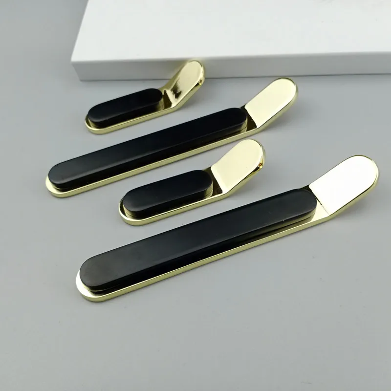 Modern Simple Gold Black Dresser Knobs Kitchen Cabinet Door Handles Wardrobe Drawer Knob Furniture Hardware