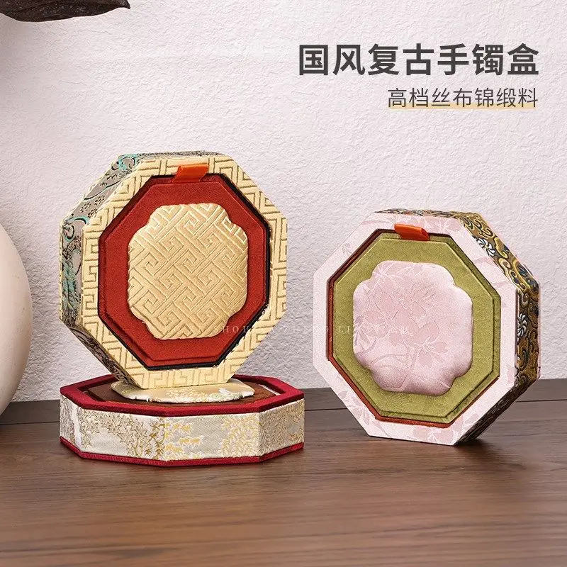 

Chinese Style Octagonal Jewelry Tray - Luxury Display Organizer for Bracelet Watch Necklace Pearl
