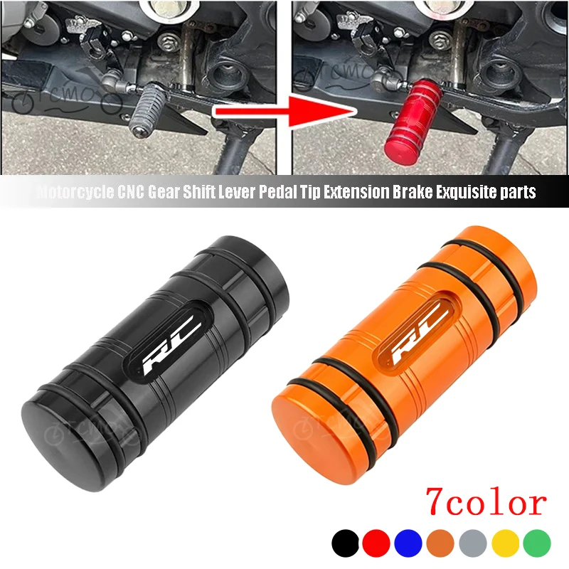 For KTM RC390 RC 125 200 250 390 690 990 1290 Motorcycle CNC Gear Shift Lever Pedal Tip Extension Brake Exquisite Parts