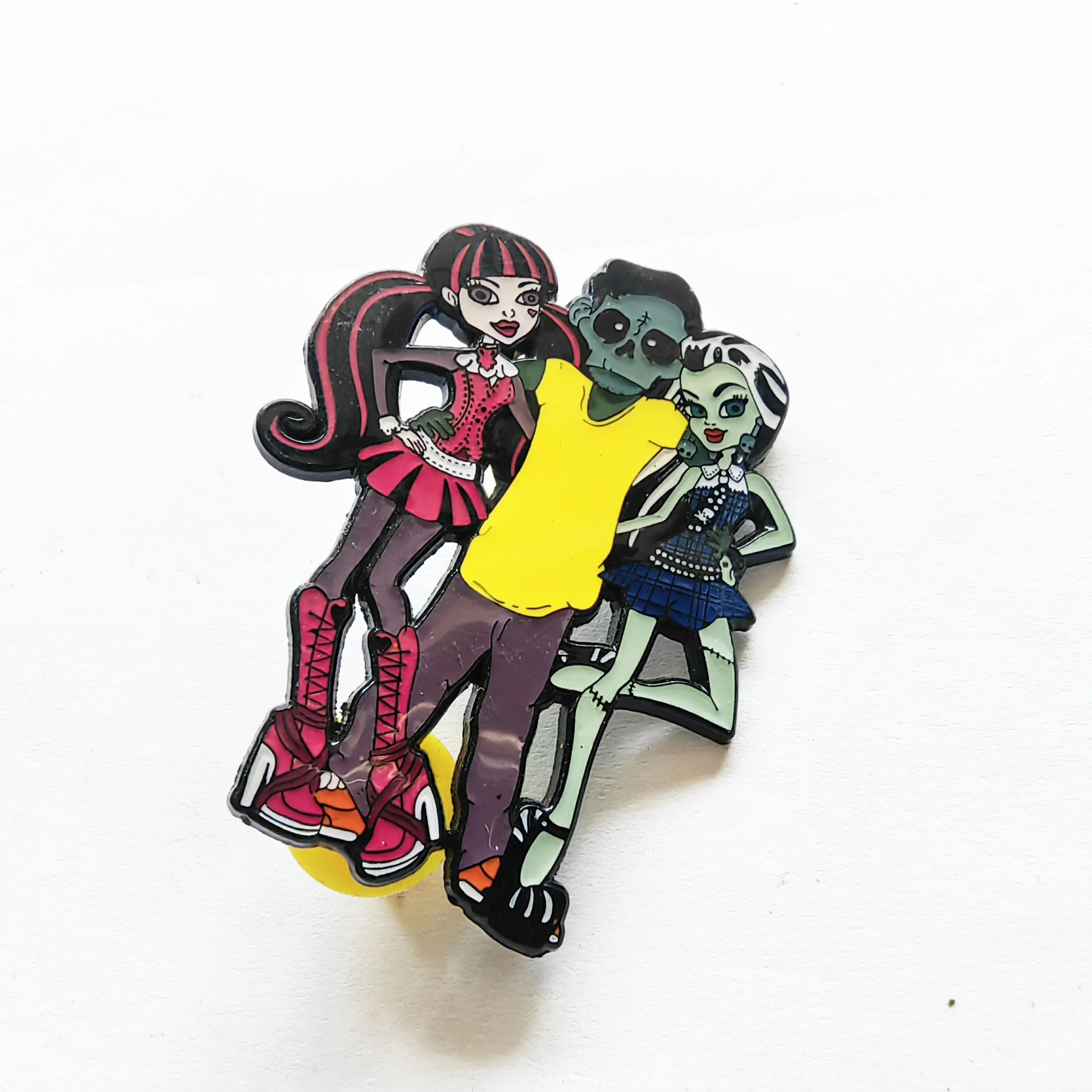 Zinc alloy metal badge of cartoon character