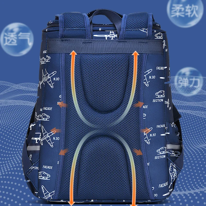 Mochilas escolares de gran capacidad para niños, niñas y niños, protección de la columna vertebral, Bolsa Escolar bonita