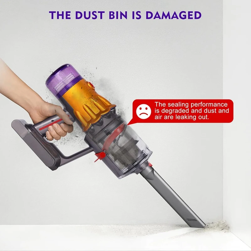 ถังเก็บฝุ่นสําหรับ Dyson V12 SV18 SV20 Detect Slim/V10 Digital Slim เครื่องดูดฝุ่นกระป๋องสิ่งที่แนบมาอะไหล่, หมายเลขชิ้นส่วน 965272 -01