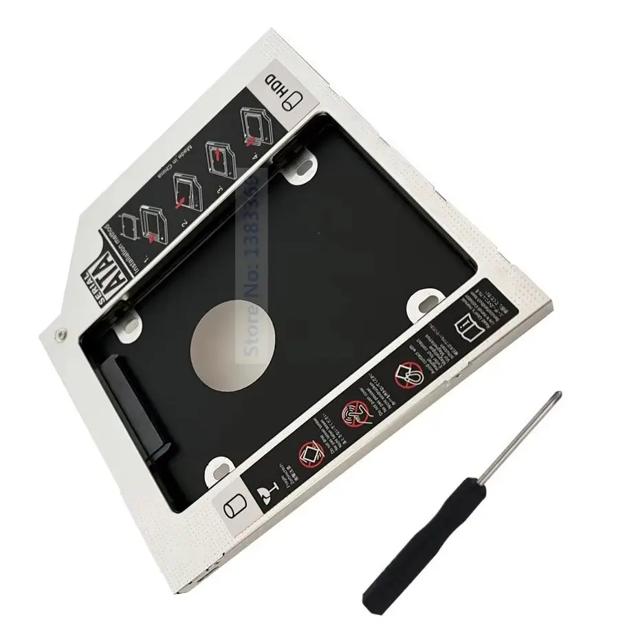 2-й 2,5 SATA HDD SSD Жесткий диск Оптический бак Caddy для Acer Aspire ES1-521 E15 E5-575-33BM E5-511-P0BM E5-573G-3614 ES1-511-C0DV 2-й 2,5 SATA HDD SSD Жесткий диск Оптический бак Caddy для Acer Aspire ES1-521 E15 E5-575-33BM E5-511-P0BM E5-573G-3614 ES1-511-C0DV