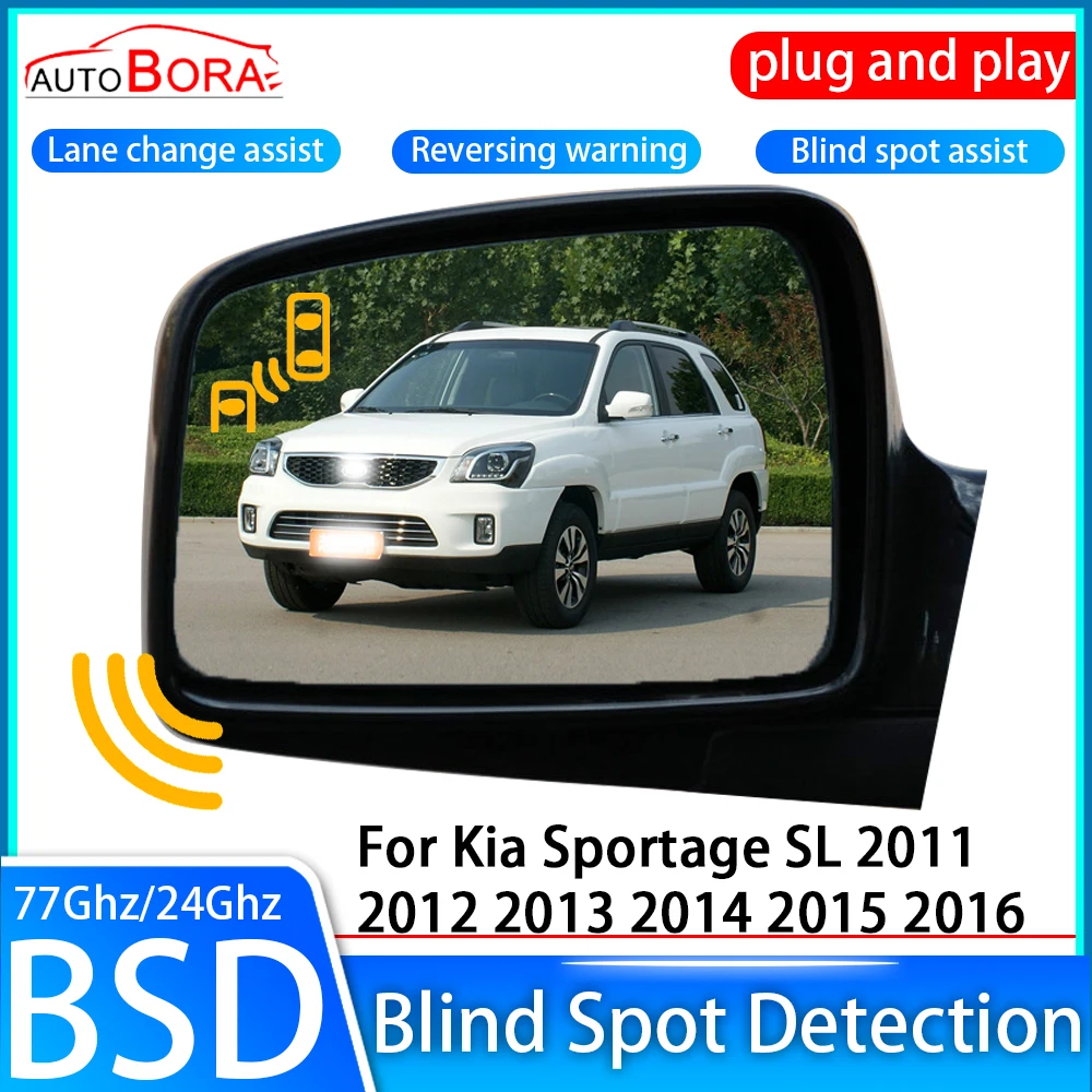 

ZhuCamX Car Blind Spot Detection System BSD BSA BSM Sensor Drive Rear Mirror Monitoring for Kia Sportage SL 2011~2016