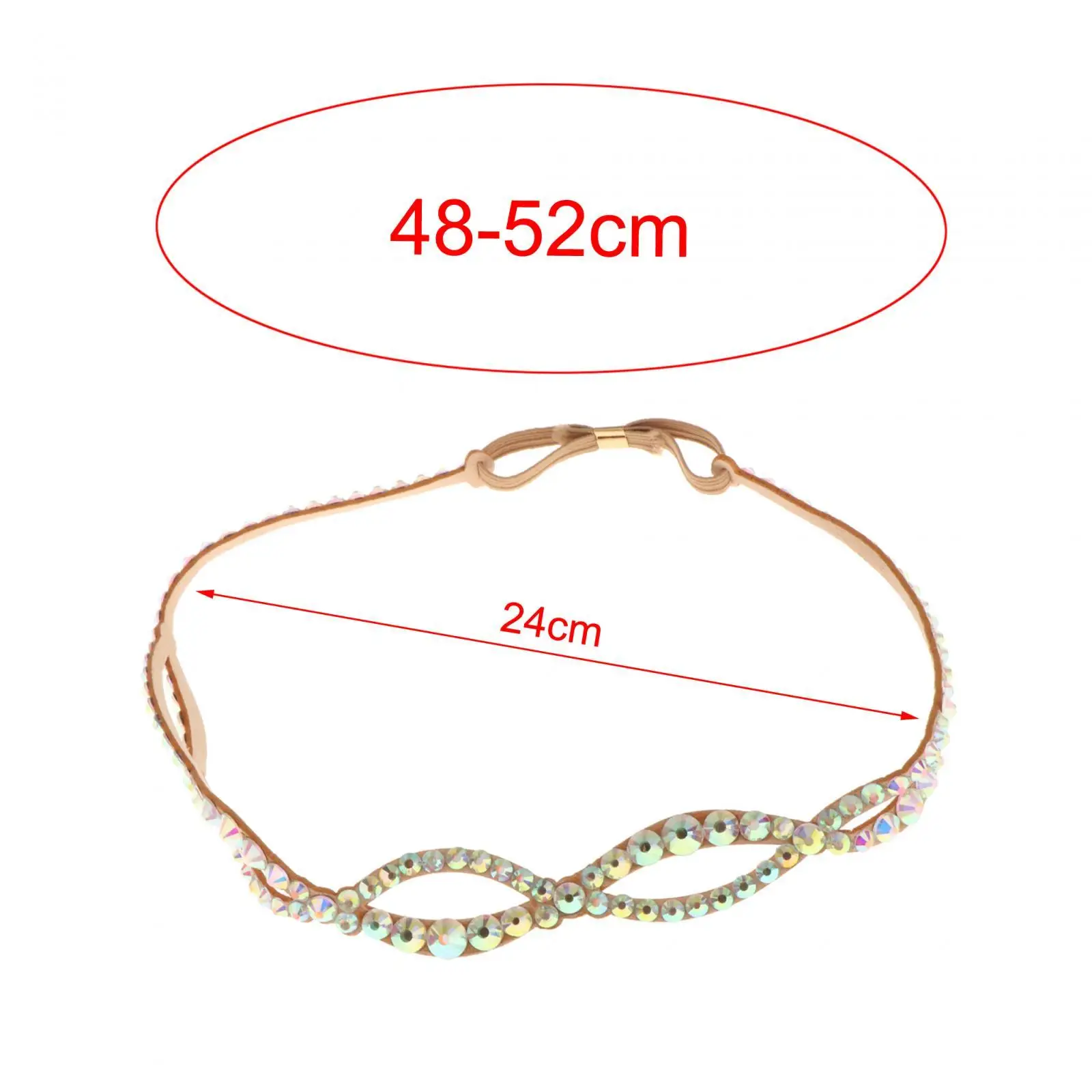 Belly Dance Headdresses Rhinestone Headpiece Bellydancing Head Wear Head Chain for Belly Dance Festival Wedding Stage Adult Teen