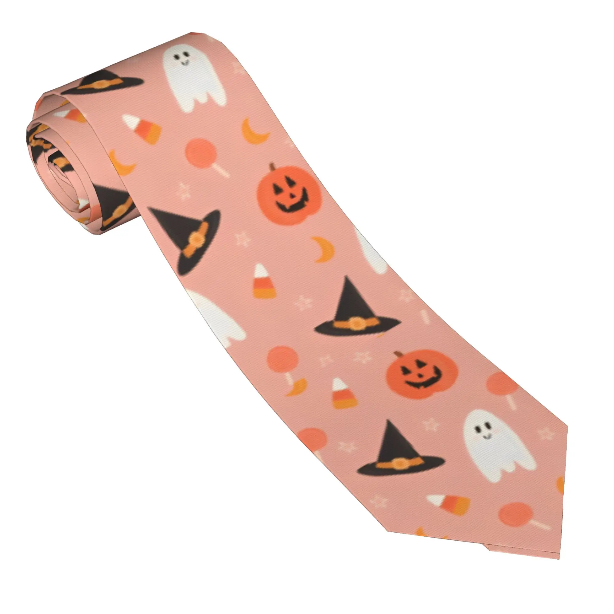 Halloween Pumpkins Ghosts Necktie Unisex 8 cm Trick or Treat Cute  Neck Ties for Mens Shirt Accessories Cravat Wedding Office