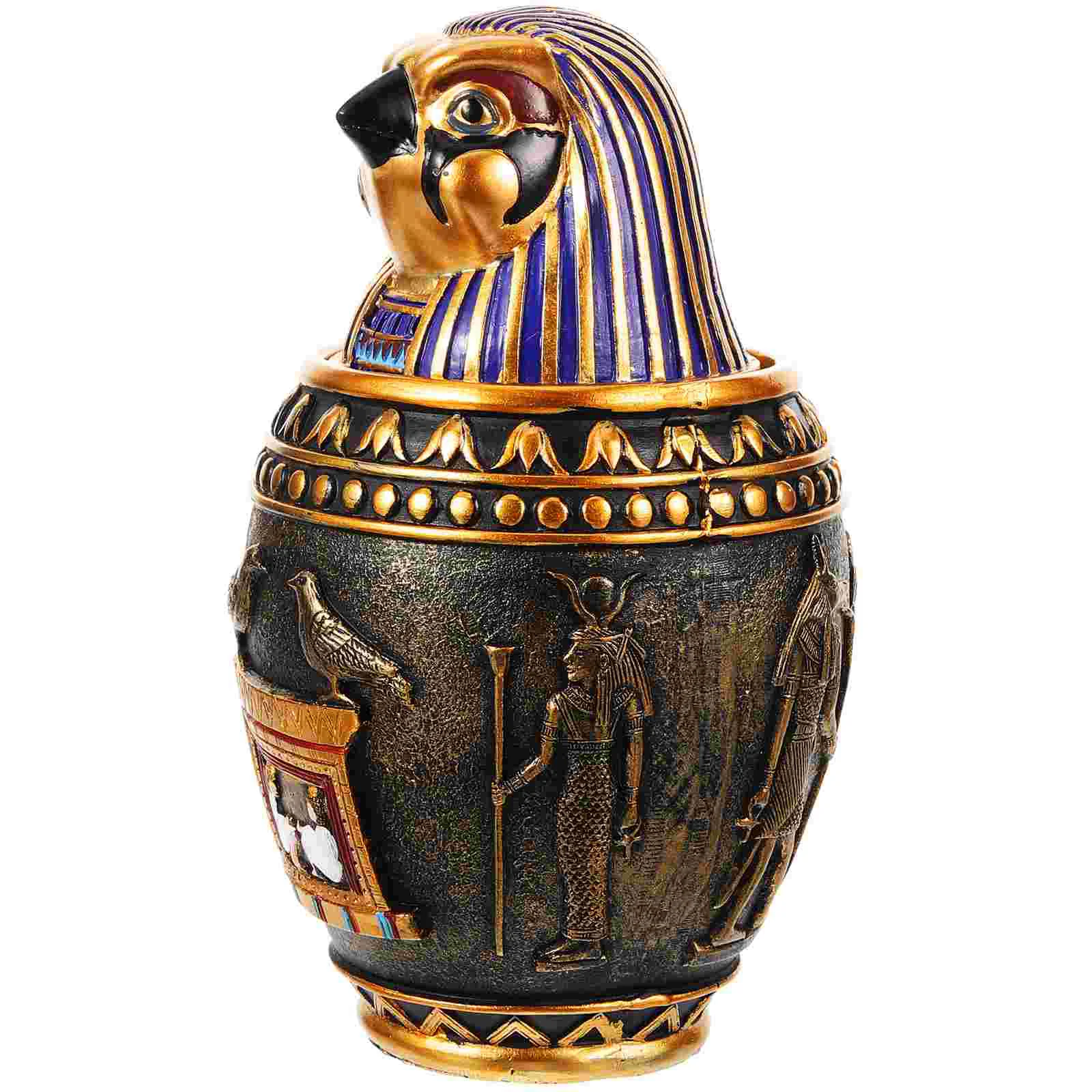 Pet Egyptian Urn Cat Ash Bone Container for Ashes Delicate Resin Cremation Urns Dating