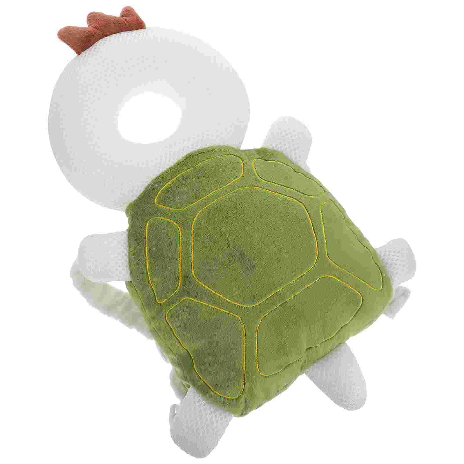 

Head Protector Baby Backpack Adjustable Turtle for Toddler Protection Pad Infant Pp Cotton Crystal Velvet Cute Child