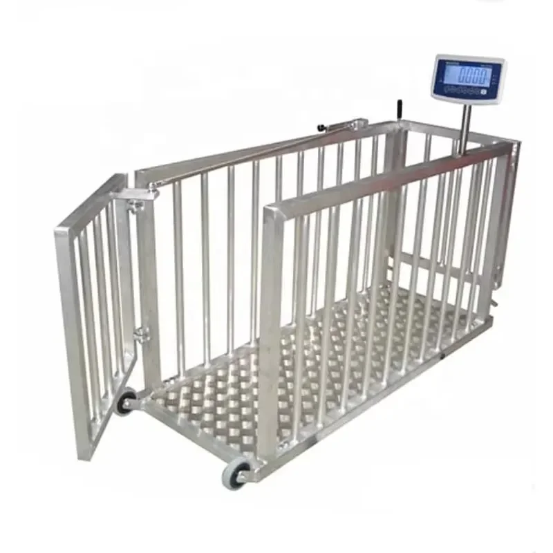 SFW Certificate Weighing Scale Cattle 1000kg Pig Sheep Cow 2 Ton Animal Livestock Scale Goat 3000kg Industrial Floor Bench