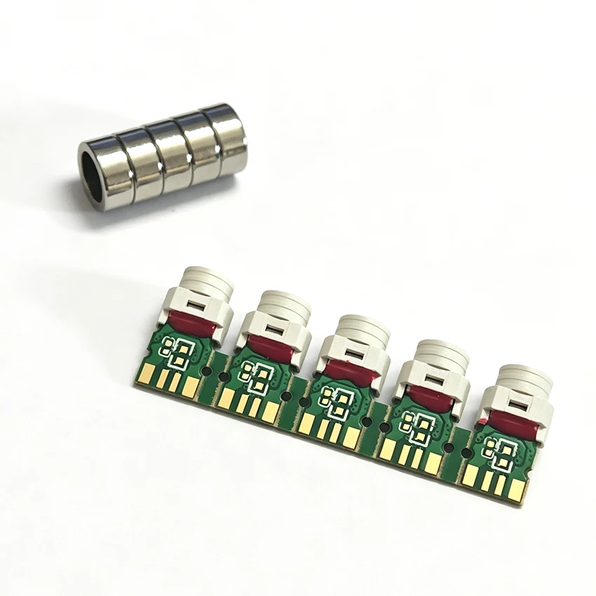 5pcs Magnetic Charging Female Base 2-Core Female Head 4-Core Straight Plate Base Can Be Welded